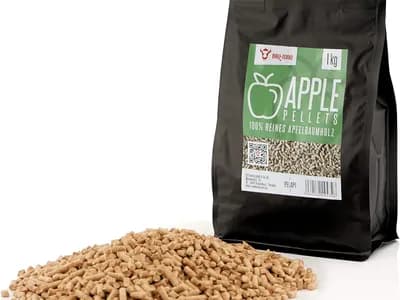 BBQ-Toro Pellets para Barbacoa de 100% Madera de Manzano | 1 kg | Pellets de Manzano para Barbacoa, Ahumador, (vista 1)
