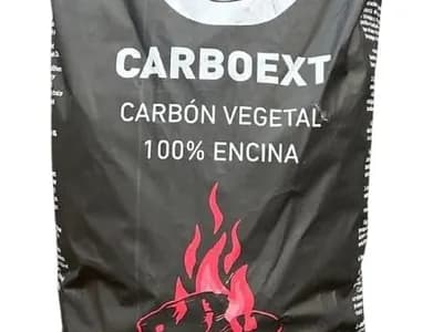 Carbón 100% Encina para Barbacoa 15 kg – Sin Humo ni Aditivos, Poca Ceniza y Larga Duración – Carbón Vegetal N (vista 1)