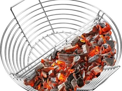 Cesta de carbón con divisor para Kamado Joe Classic y BGE Large