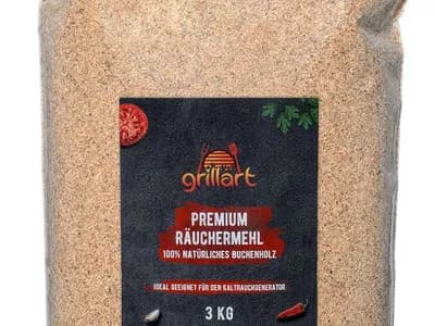 grillart Premium Harina de haya – 3 kg – ideal para fumar en frío – 100% madera de haya natural (vista 1)