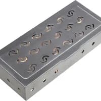 La Cuisine Caja Ahumadora de Acero Inoxidable con Tapa Ranurada