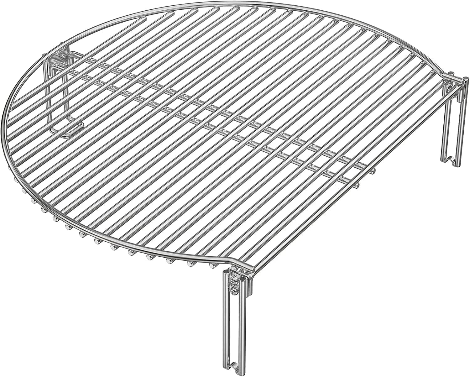 onlyfire Parrilla de Cocción Expansible de Acero Inoxidable para Parrillas de Carbón y Cerámicas, Rejilla de Expansión p (vista 1)