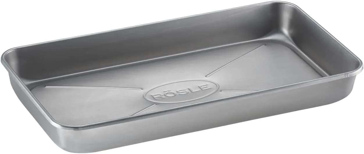 Rösle Fuente Universal Pro para Barbacoa con Borde Alto para Adobar, Servir O Como Bandeja de Goteo para Barba (vista 1)