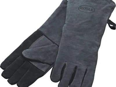 RÖSLE Guantes para barbacoa de cuero de alta calidad para proteger contra las quemaduras, talla universal 24/X (vista 1)