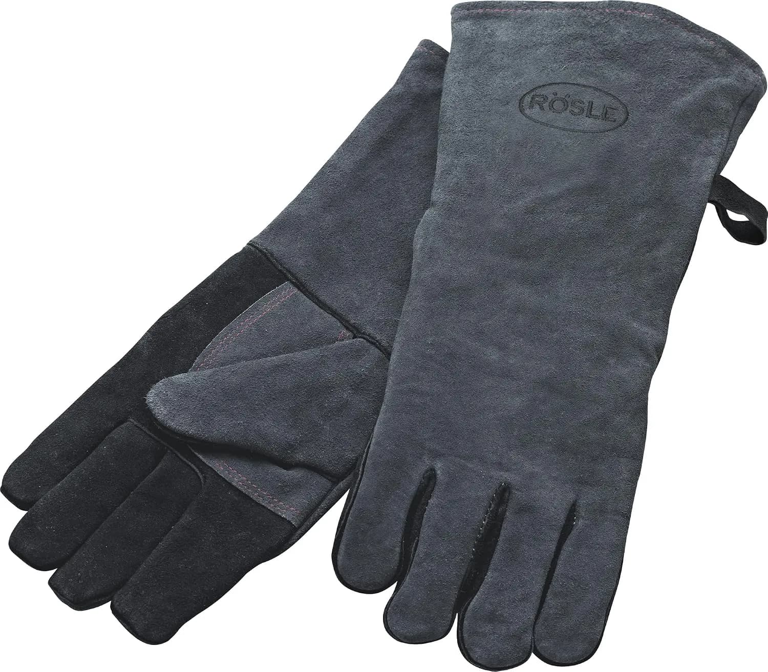 RÖSLE Guantes para barbacoa de cuero de alta calidad para proteger contra las quemaduras, talla universal 24/X (vista 1)