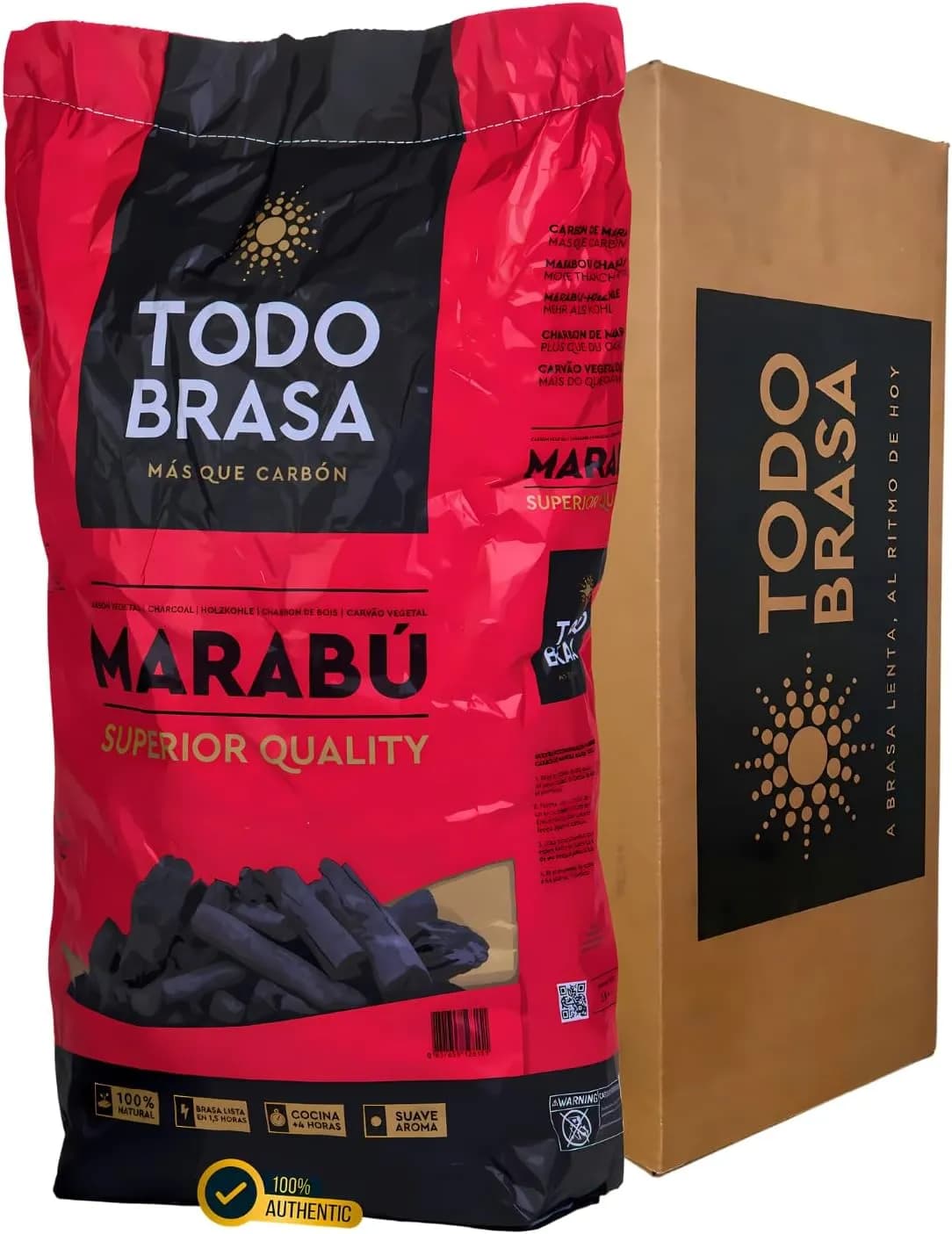 TODOBRASA Carbón Marabú Premium Ecológico 10 kg