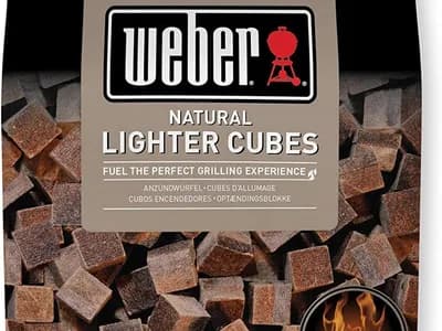 Weber Pastillas de Encendido (48 Unidades), inodoras y sin Humo, para encender carbón y briquetas, Llama Const (vista 1)