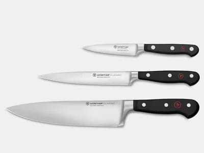 Wüsthof Classic juego 3 cuchillos cocinero utility pelar acero Solingen (vista 1)